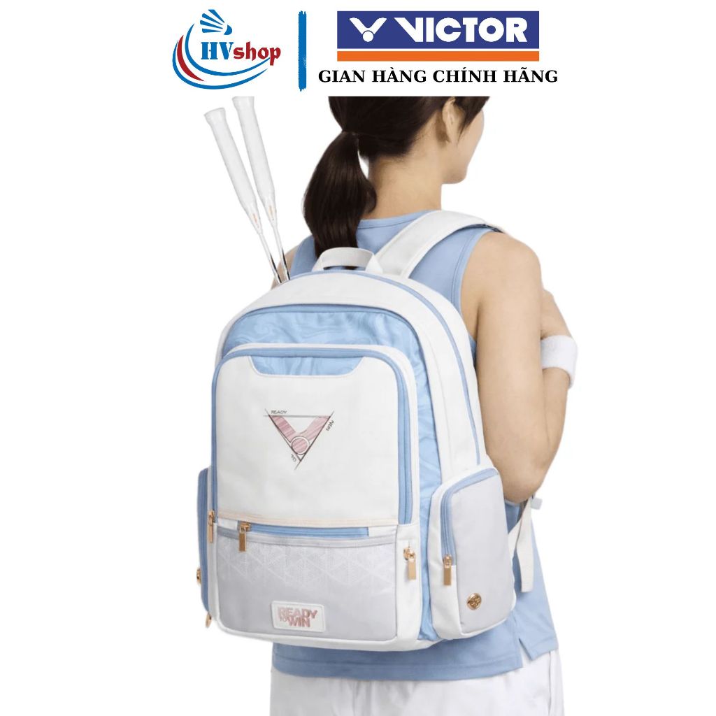 Balo cầu lông Victor BR5043 chính hãng, 2 màu phối cực kì đẹp, chất liệu thoáng khí - HVShop