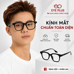 Gọng Kính Cận Nam Nữ GM Eye Plus 9104 – Gọng Nhựa Lõi Thép Bền Bỉ Dáng Tròn Vuông Unisex Trẻ Trung
