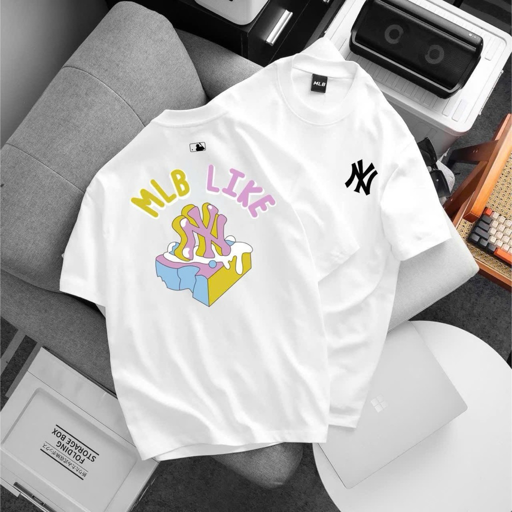Áo Phông MLB mặc đôi dễ thương,100% cotton mềm mại - MLBLIKE Sắc Màu