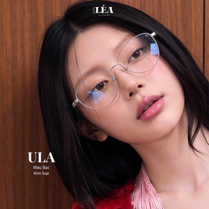 Kính mắt chuyên lắp cận ULA - LÉA GLASSES kim loại cao cấp không gỉ Bayonetta Y2K dáng Mèo