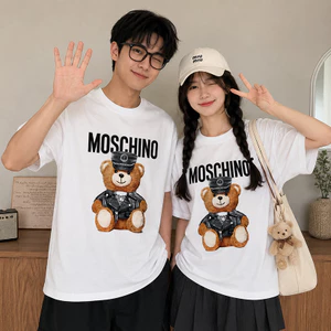 Áo Thun Unisex MOSCHINO Gấu Teddy Thời Trang Cao Cấp - Form Rộng, Chất Cotton Mềm Mịn