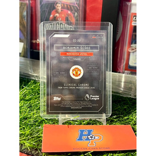 Thẻ bóng đá Benjamin Sesko Clinical Topps Chrome EPL 2025/26