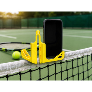Giá Đỡ Điện Thoại Gắn Lưới Tennis 2 Góc Nhìn Nhỏ Gọn , Pickleball sửa cú quả , quay highlight Cầu Lông
