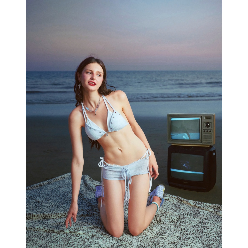 Yumi Bikini (set 3 món) - Remmus | Set bikini dệt kim đính charm BST Summer Slumber