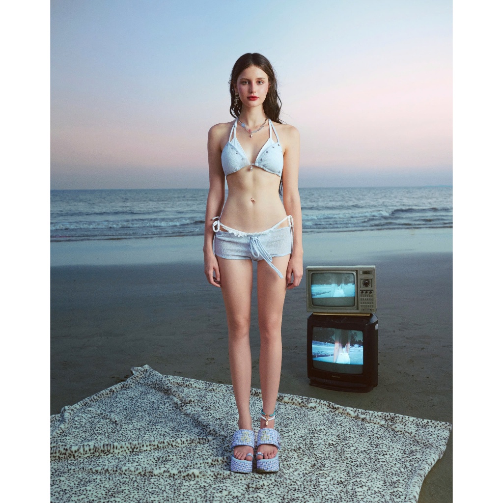 Yumi Bikini (set 3 món) - Remmus | Set bikini dệt kim đính charm BST Summer Slumber