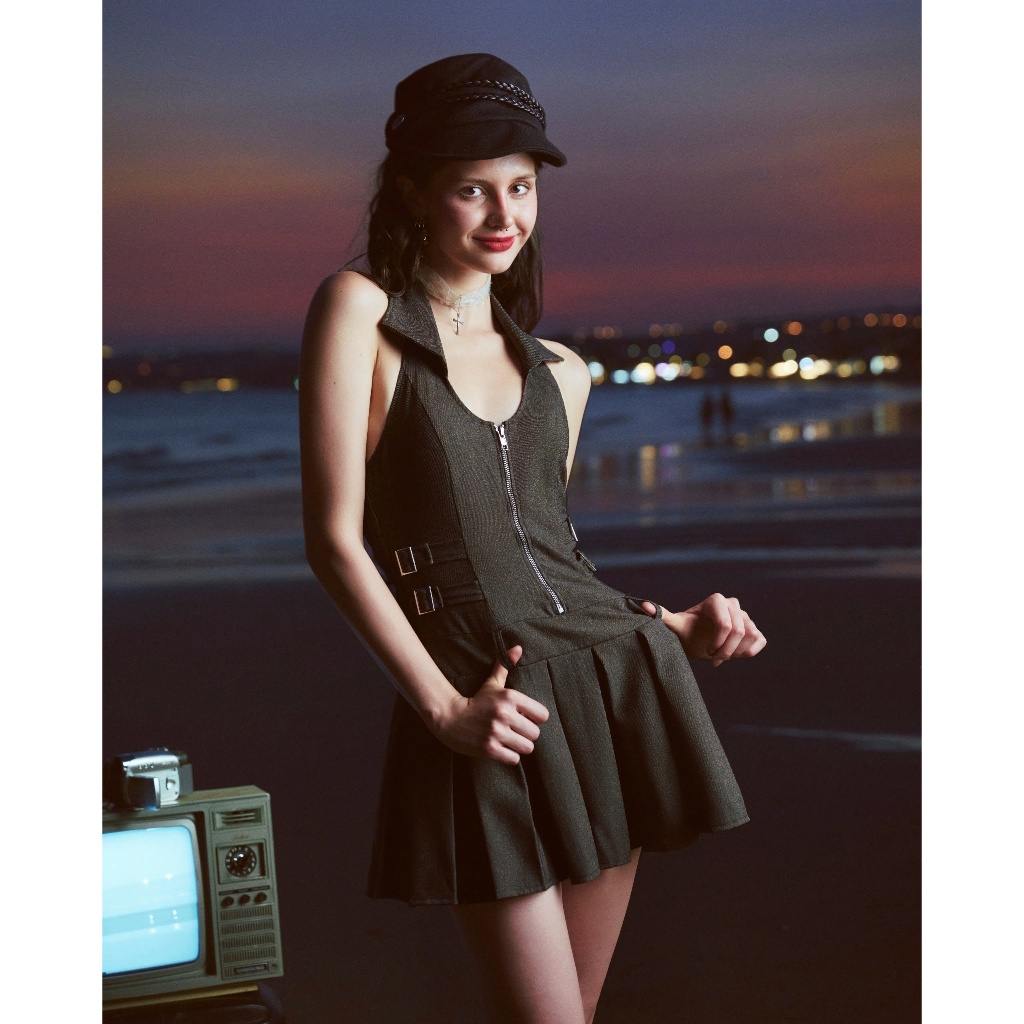 Mora Dress - Remmus | Đầm cổ yếm smocking form ngắn xếp ly-  BST Summer Slumber