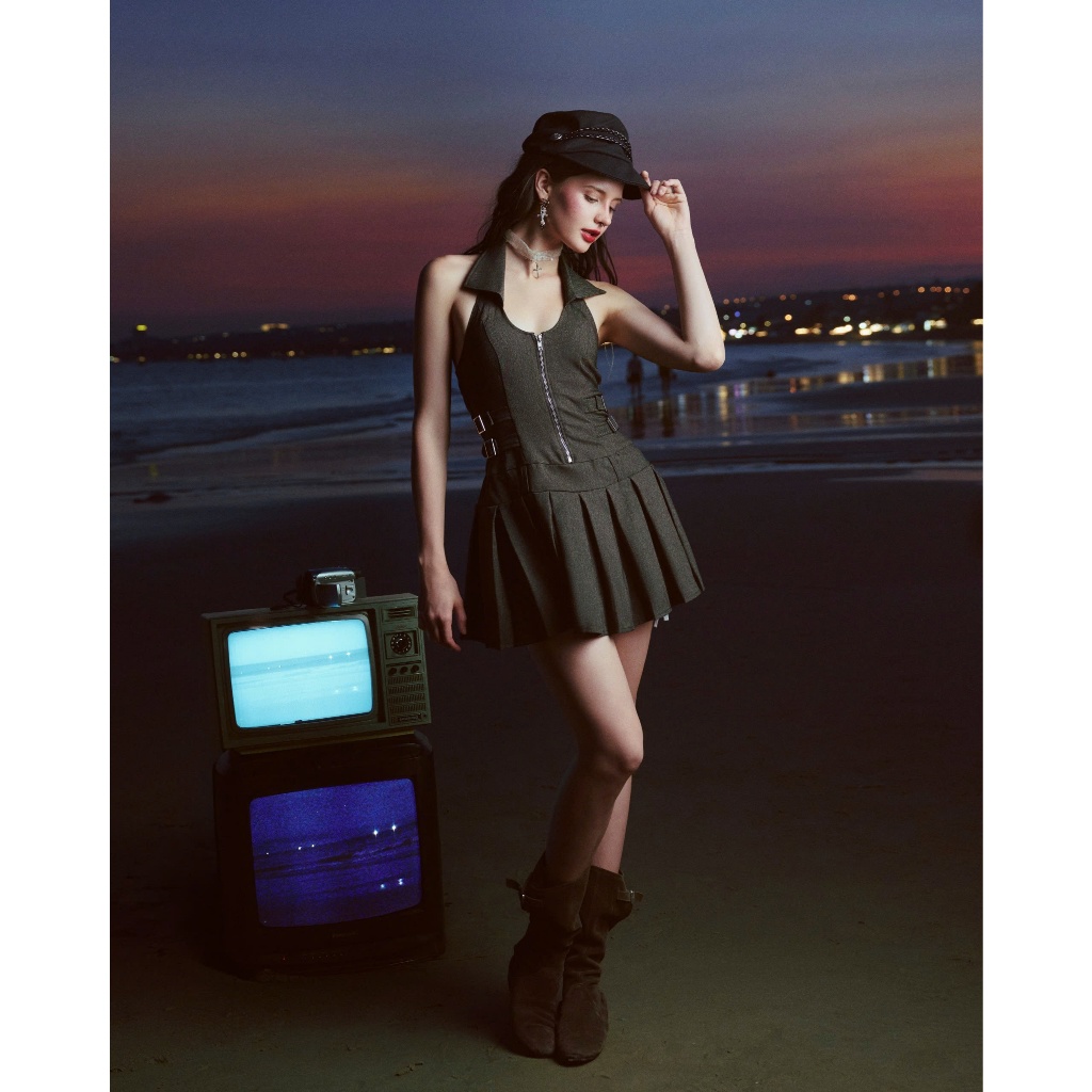 Mora Dress - Remmus | Đầm cổ yếm smocking form ngắn xếp ly-  BST Summer Slumber