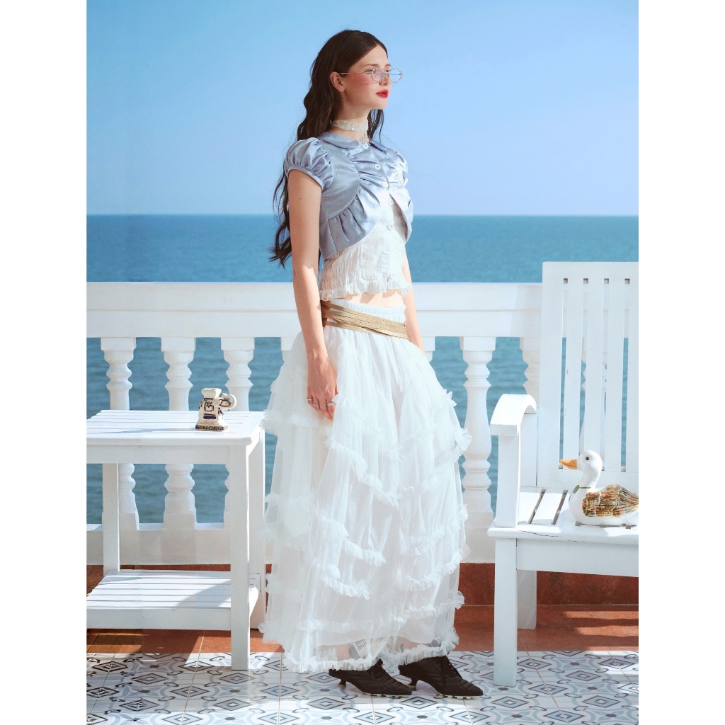 Rio Set | Lụa ánh nhung - Set 2 áo rời phối layer hack eo tay bồng- BST SUMMER SLUMBER