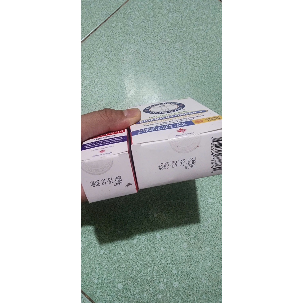 Bộ Đôi BioAmicus Vitamin K2 & D3 & BioAmicus Omega-3 DHA hàng không tích điểm
