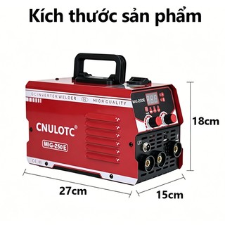 MIG 250E 2in1 hàn que & MIG không khí, 220V, 3.3kg, nhẹ cho gia đình, có phụ kiện kèm