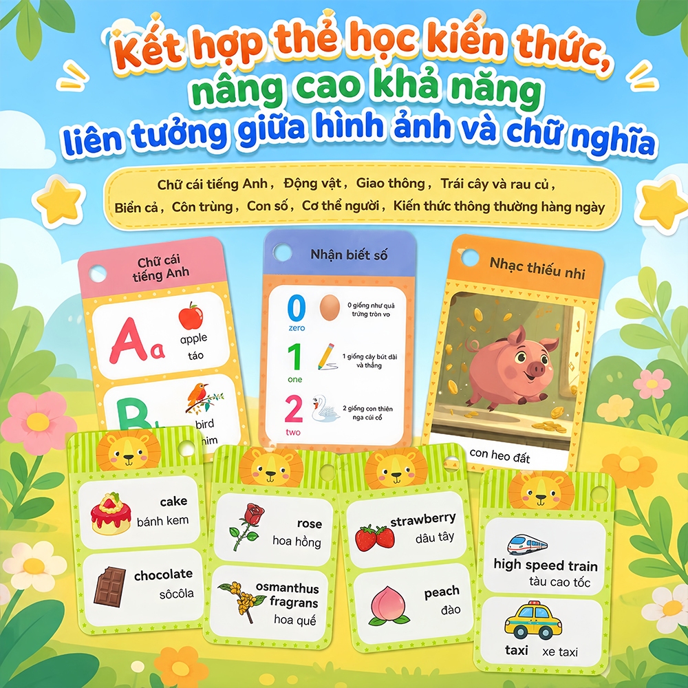 Bút chấm đọc cho bé 3-10 tuổi - Song ngữ Việt Anh, đồ chơi thông minh cho bé, kèm sách song ngữ Anh - Việt