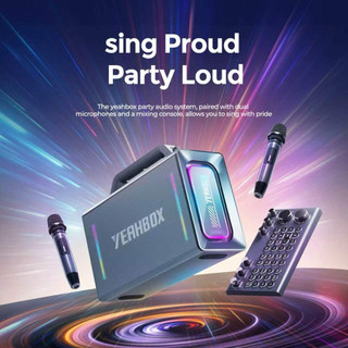 BẢN CAO CẤP CÓ APP CHỈNH EQ LOA YEAHBOX THUNDER 500 công suất 200W kháng nước ip66 bluetooth 5.3 + túi đựng loa cao cấp