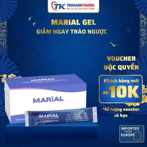 Hộp Marial Gel Giảm Trào Ngược Dạ Dày Bảo Vệ Phục Hồi Niêm Mạc Dạ Dày Thực Quản Giảm Ợ 20 Gói x 15ml