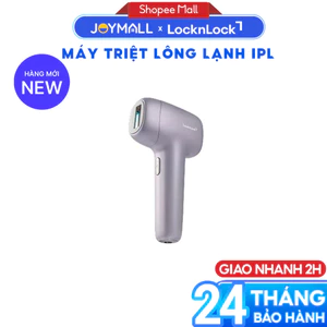 Máy Triệt Lông LocknLock ENC311PUP, IPL 9 mức nhiệt, Công Nghệ Làm Lạnh Ice Cooling, Màu Tím - Hàng Chính Hãng - JoyMall