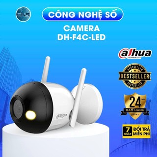 Camera IP WIFI Dahua F4C-LED Full color thân 4.0MP Chính Hãng