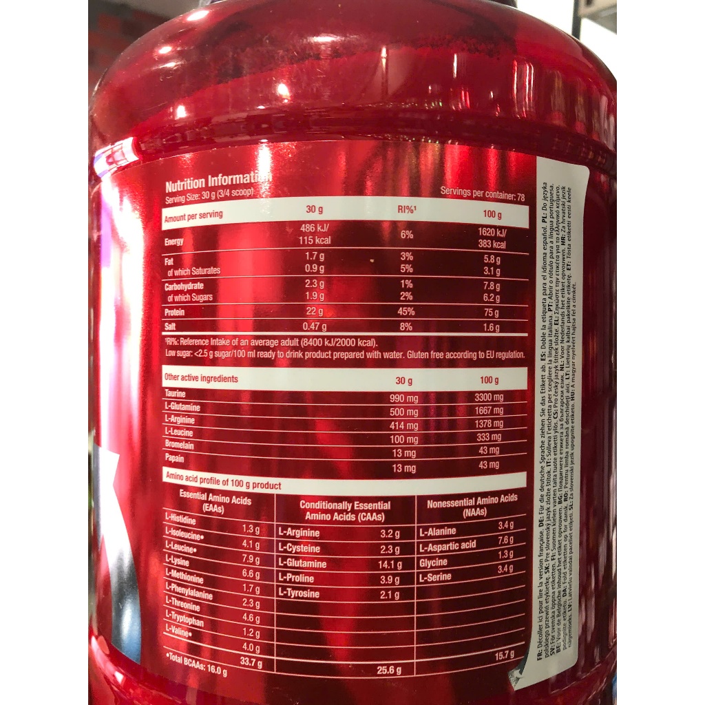 [SCITEC][TẶNG BÌNH] Sữa Bổ Sung Đạm 100% Whey Protein Professional Scitec Nutrition 2350G - 78sv