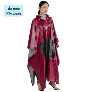 Áo mưa xe máy cao cấp 1 & 2 người - Cánh dơi hai da chống rách, PVC chống nước, trùm kín an toàn