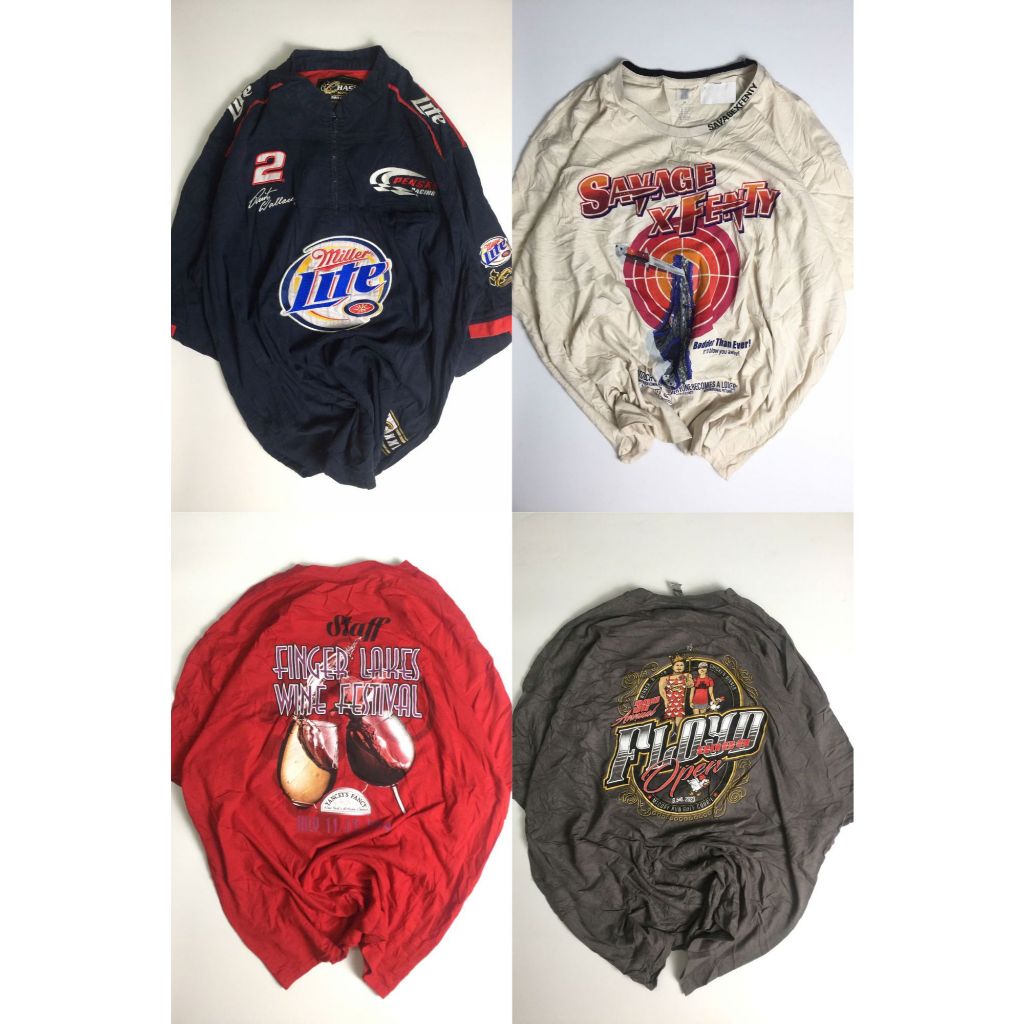 (2hand) Áo Thun Mỹ màu Bigsize Unisex Form Rộng size 2XL- 4XL