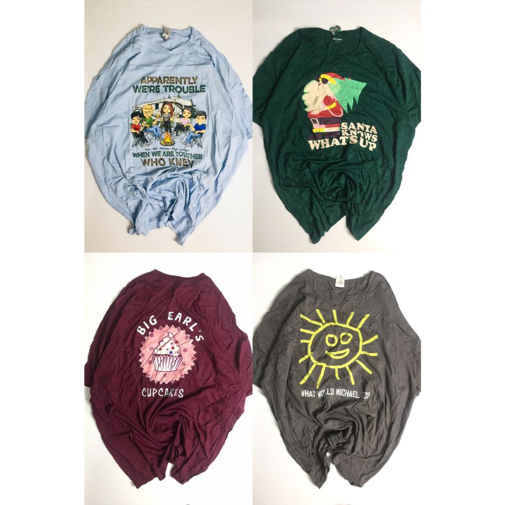 (2hand) Áo Thun Mỹ màu Bigsize Unisex Form Rộng size 2XL- 4XL