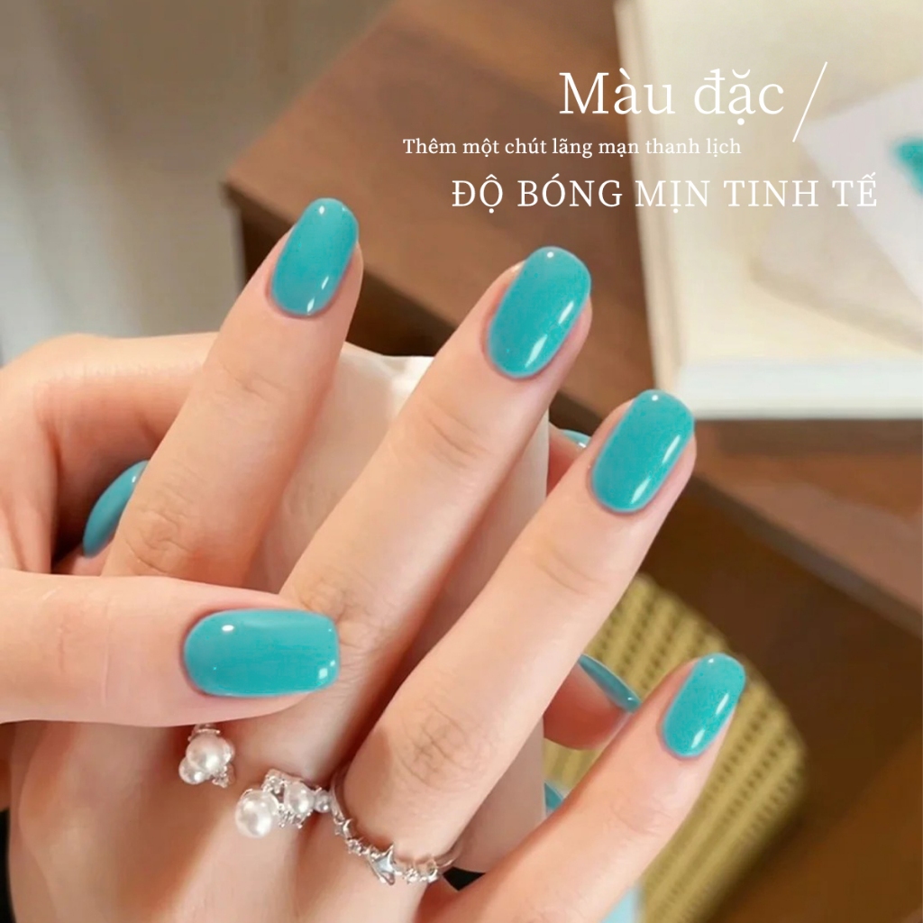 XEIJAYI 10ml - Sơn móng tay dạng gel màu xanh hồ, bền màu và thích hợp để tự làm.