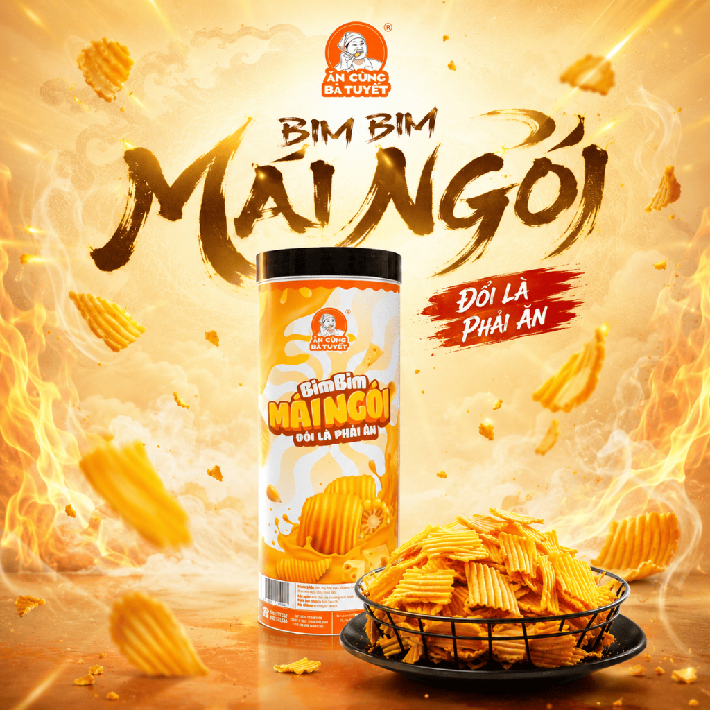 Bim Bim Mái Ngói – Ăn Cùng Bà Tuyết – Đồ Ăn Vặt Việt Nam M45