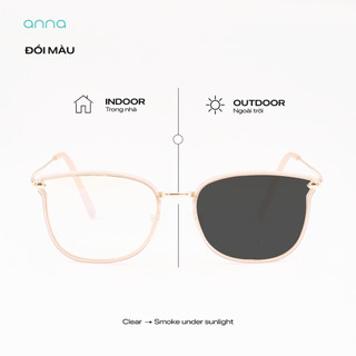 Gọng kính thời trang nam nữ ANNA kim loại dáng vuông unisex cá tính OL 9001
