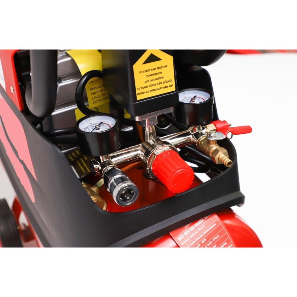 Máy Nén Khí Oshima 30L (Có Dầu), Công Suất 2.0HP, Sử Dụng Dây Đồng, Bảo Hành 12 Tháng