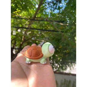 Móc Khóa Rùa Dễ Thương 3D Cử Động Mắt, Phụ Kiện Treo Balo Túi Xách Chìa Khóa, Quà Tặng Cute Độc Lạ
