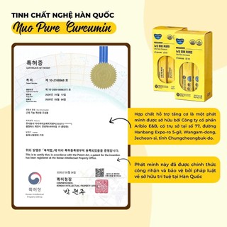 Tinh Nghệ Nano Hàn Quốc Nou Pure Curcumin Dạng Bột Pha Uống Hộp 30 Gói