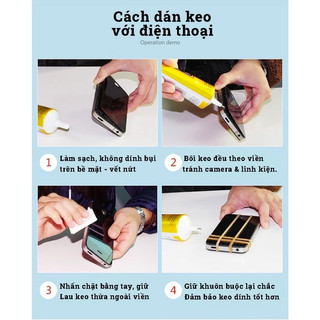 Keo Dán Đa Năng Zhanlida E8000/G-E8000 Keo Dán Viền Điện Thoại, Gắn Đá Ngọc Trai Phụ Kiện