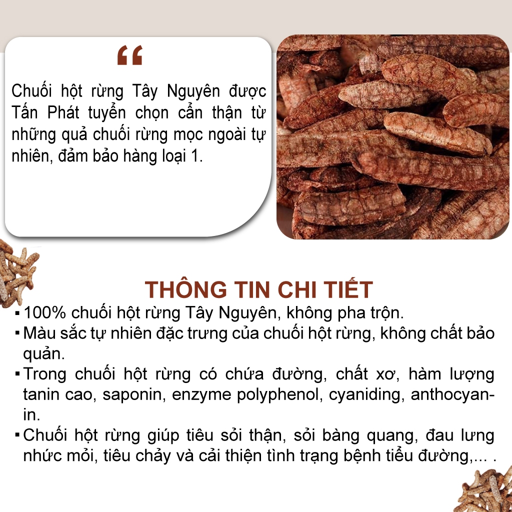 Chuối hột rừng sấy khô - Hàng sạch thơm cao cấp - Túi 1kg giá tốt
