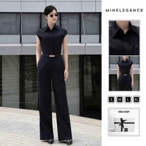 MINELEGÁNCE | SET VEST TAY HẾN & QUẦN ỐNG ĐỨNG CÔNG SỞ, SANG TRỌNG - MIN58