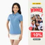 Áo phông có cổ YODY nữ tay ngắn vải cotton mắt chim,áo thun cổ bẻ phông thoáng mát mềm mịn APN7280