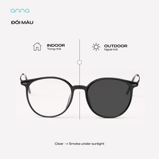 [BACK TO SCHOOL] Gọng kính thời trang nam nữ ANNA kim loại dáng tròn unisex cá tính OL 83083