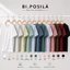 ÁO THUN NỮ CỔ TIM VIỀN BO BASIC BI.POSILÁ TAY NGẮN, COTTON BORIP LẠNH CO GIÃN 240GSM MỀM MỊN