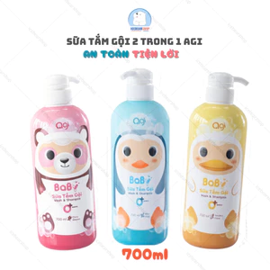 Sữa Tắm Gội Agi 700ml, Sữa Tắm Toàn Thân Cho Trẻ Em Và Sơ Sinh Không Paraben