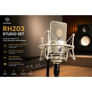 Microphone Rohi RH 203 Studio set - thu âm hát live cục nhạy và nhẹ chi tiết