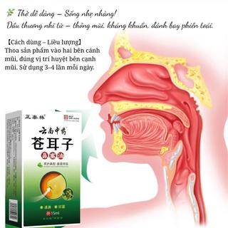Dầu xoang mũi thảo dược Thương Nhĩ Tử 15ml - Hỗ trợ giảm viêm xoang, viêm mũi, sổ mũi