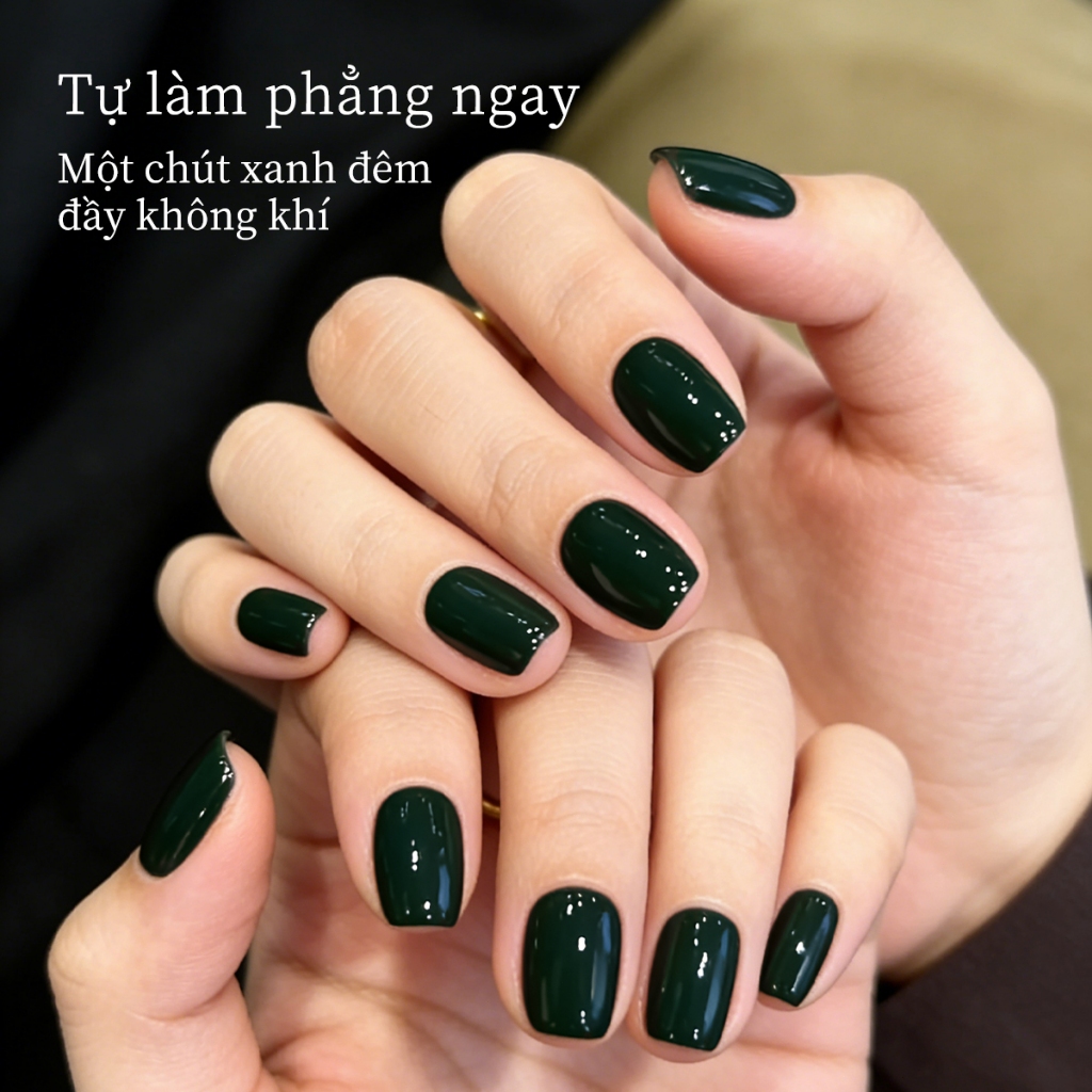 XEIJAYI 10ml — Sơn móng tay dạng gel màu xanh lá cây đậm cao cấp dành cho mùa hè, thích hợp cho việc làm móng.