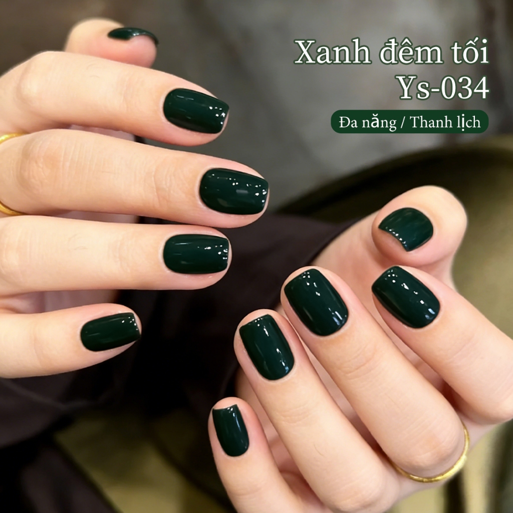 XEIJAYI 10ml — Sơn móng tay dạng gel màu xanh lá cây đậm cao cấp dành cho mùa hè, thích hợp cho việc làm móng.