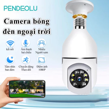 PENDEOLU Camera IP Thế Hệ Mới Siêu Nét Camera Camera An Ninh Không Dây Hồng Ngoại Kết Nối WiFi Xoay 360 Độ
