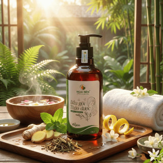 Dầu Gội Thảo Dược - Hoa Nén - Vegan - Sạch da đầu, tr.ị gàu, dưỡng tóc chắc khoẻ - Bản mini 50ml