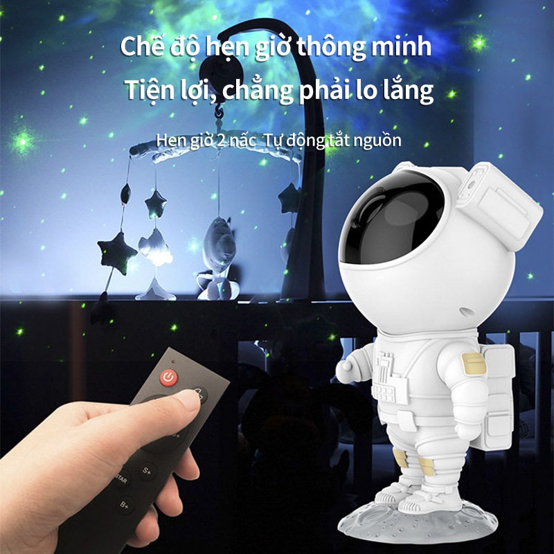 Máy chiếu không gian sao phi hành gia, Đổi màu RGB linh hoạt, Đèn trang trí phòng ngủ/khách, Quà lưu niệm phi hành gia