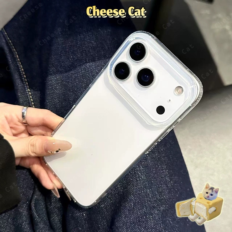 Ốp lưng iPhone trong suốt cho iPhone 17 Pro Max đơn giản và nhẹ dành cho iPhone 8 7 Plus Xs Max XR 11 12 13 14 Pro 15 16