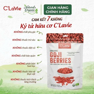 Táo đỏ, Kỷ tử và Hắc Kỷ tử Hữu Cơ C'lavie Loại 1 Phù hợp Pha Trà Dưỡng Sinh, Hầm Canh Gói 450g/170g/80g - Natural Market