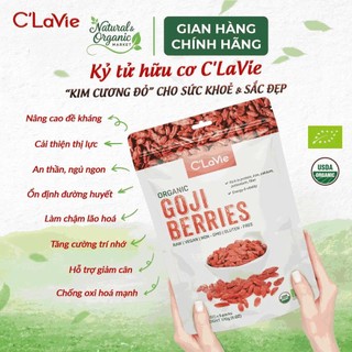 Táo đỏ, Kỷ tử và Hắc Kỷ tử Hữu Cơ C'lavie Loại 1 Phù hợp Pha Trà Dưỡng Sinh, Hầm Canh Gói 450g/170g/80g - Natural Market