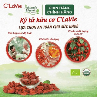Táo đỏ, Kỷ tử và Hắc Kỷ tử Hữu Cơ C'lavie Loại 1 Phù hợp Pha Trà Dưỡng Sinh, Hầm Canh Gói 450g/170g/80g - Natural Market