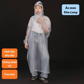 Áo Mưa Bít Trong Mờ Dành Cho Cả Nam Và Nữ Có Khẩu Trang