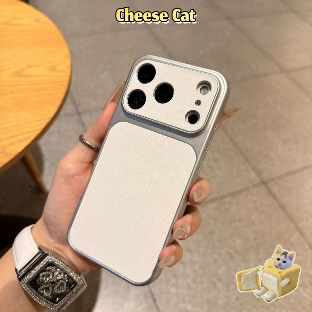 Thay đổi 17 Pro Max Ốp lưng iPhone bằng da bạc cao cấp dành cho iPhone Xs Max XR 11 12 13 14 Pro 15 Plus 16 17 Air