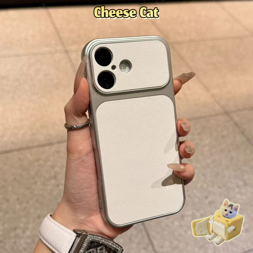 Thay đổi 17 Pro Max Ốp lưng iPhone bằng da bạc cao cấp dành cho iPhone Xs Max XR 11 12 13 14 Pro 15 Plus 16 17 Air